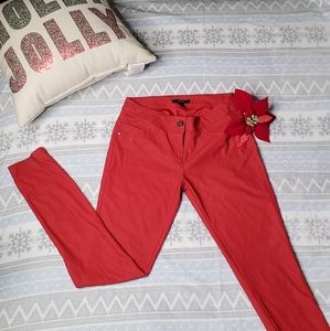 Retro Forever 21 Red Faux Leather Pants. Original Collection. Size M. Low rise.
